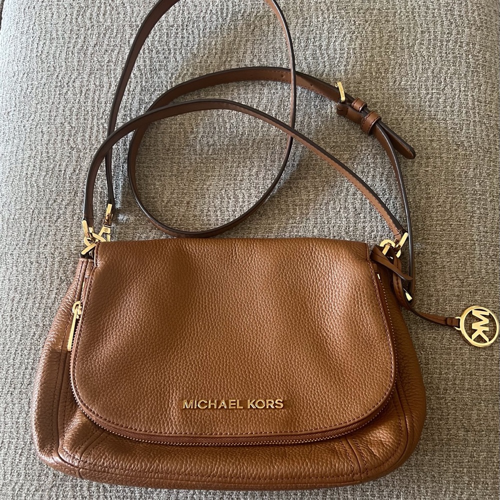 Michael Kors Brown Leather Shoulder Bag